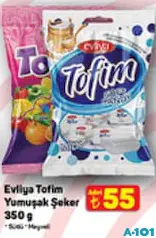 EVLİYA TOFİM YUMUŞAK ŞEKER 350 GR - BAYRAM ŞEKERİ/ÇİKOLATASI